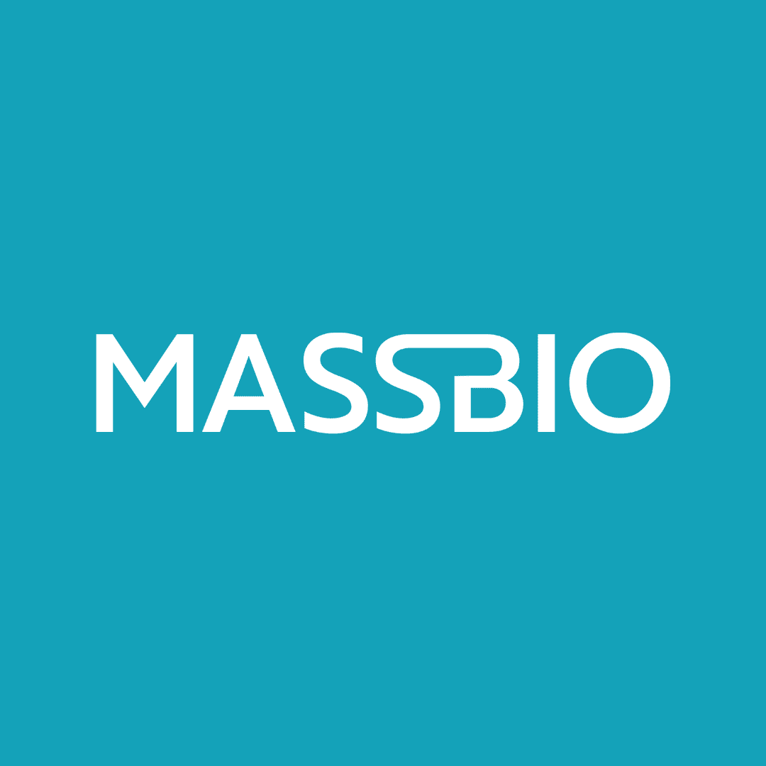 Mass Bio Logo, blue with White. Javara recently announced their membership of the MassBio network.