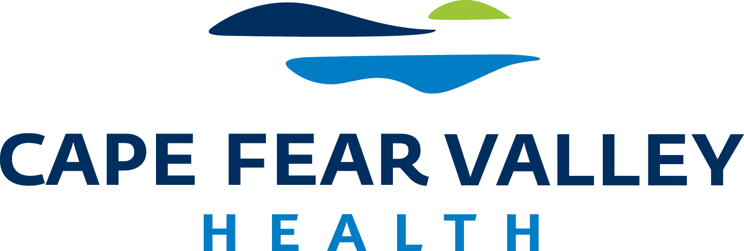 Cape Fear Valley Health logo, full color blue and green