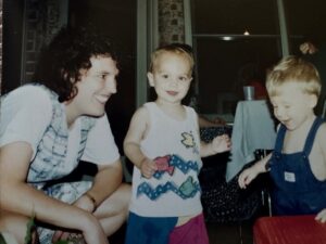 A throwback photo of Susan Donahue in 1990. Javara's very first employee, Susan Donahue, retires after 36 years in clinical research