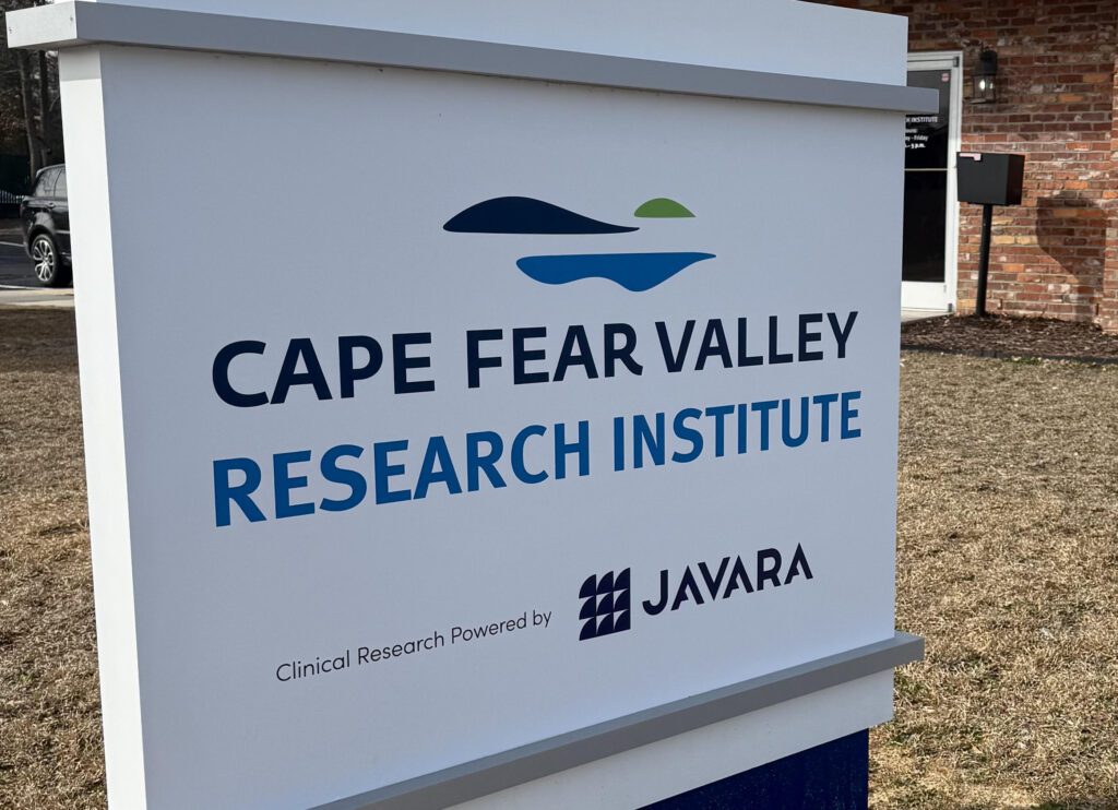 Cape Fear Valley Health Research Institute Powered by Javara officially announces first oncology clinical trial.
